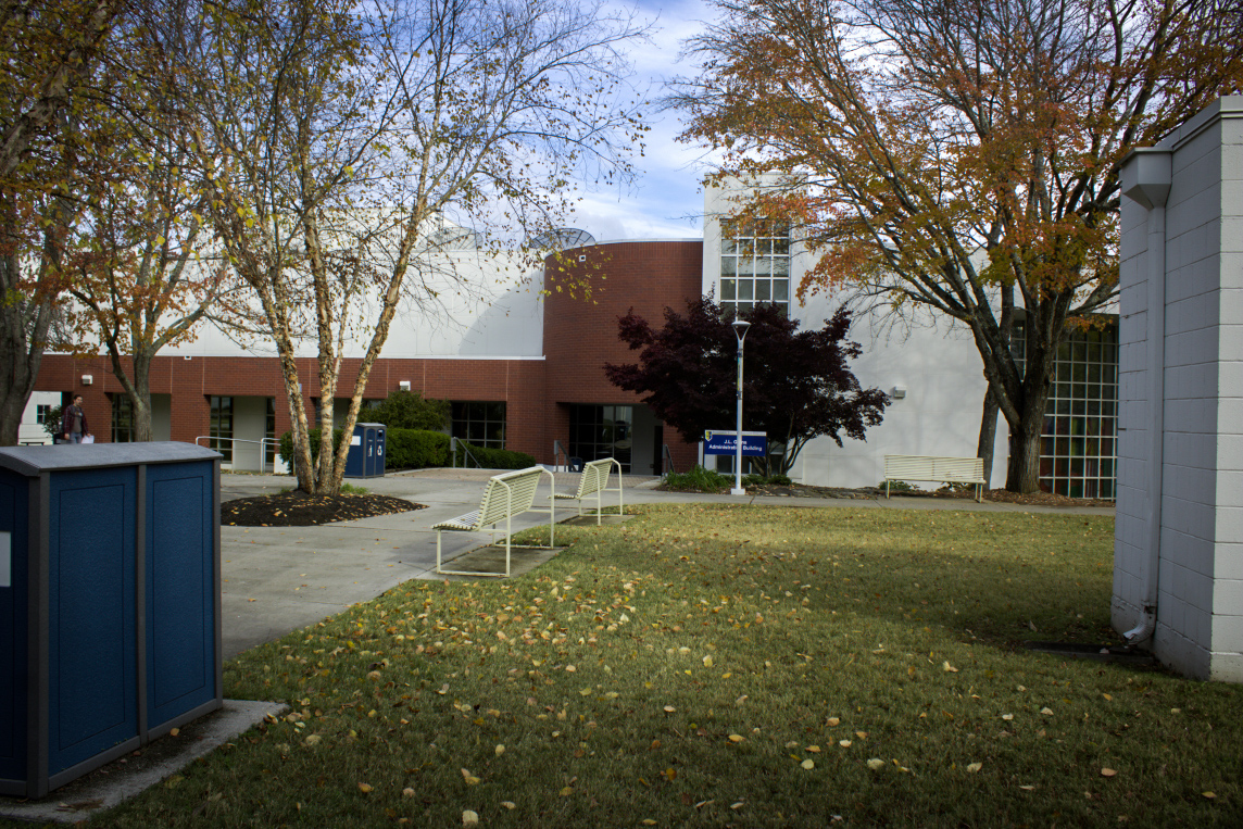 The Goins Administration building on the Pellissippi State campus.