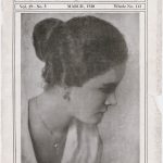 Image of the front cover of The Crisis magazine, dated March 1920 with a photograph of a young African American woman in profile.