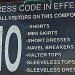 School dress code sign